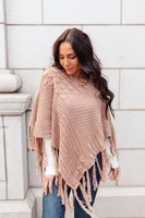 Hanging For The Weekend Poncho Mocha