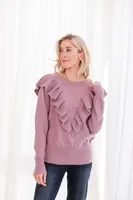 I Choose You Sweater Purple