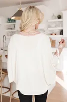 Just Enough Glam Sweater Ivory