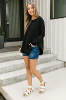 Just Like Basic Top Black