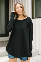 Just Like Basic Top Black