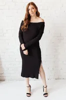 Kiah Sweater Dress Black