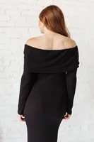 Kiah Sweater Dress Black