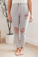 Scout & Molly's Boutique Kick Back Distressed Joggers