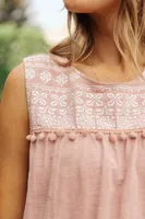 Embroidery Kissed Tank