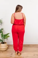 Livin' The Dream Jumpsuit Red