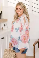 Maisy Floral Blouse Ivory