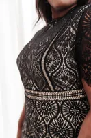 Malina Lace Dress Black