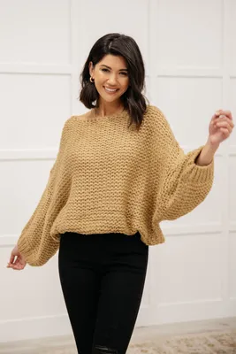 Natural Beauty Knit Sweater Taupe