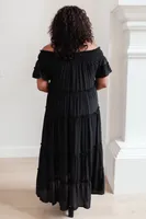 Olivia Tiered Maxi Dress Black
