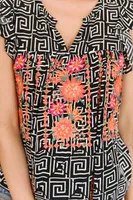 Patterns and Petals Embroidered Top