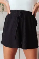 Ribbed & Ridiculously Comfy Shorts Black