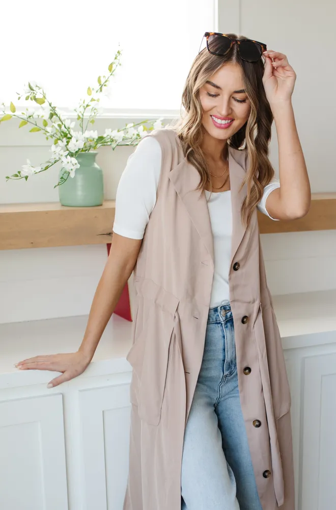 Small Talk Sleeveless Cardigan