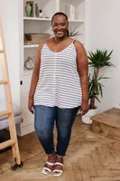 Stripes and Buttons Tank