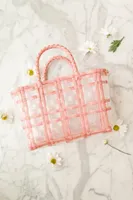 Sunny Days Woven Tote in Pink