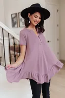 Sweet Breeze Tunic Dress Lavender