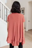 Sweet Breeze Tunic Dress Rust