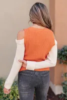 The Ellie Drop Shoulder Top Pumpkin