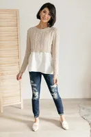 The Janessa Cropped Sweater Top