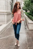 Wear Your Floral On Sleeves Top