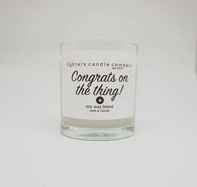 Congrats On the Thing! Soy Wax Candle,Funny Candles