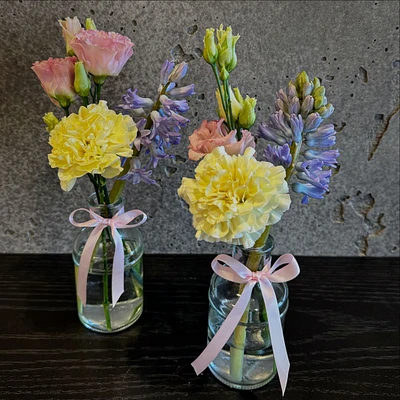 Bud Vase with Fresh Floral Arrangement