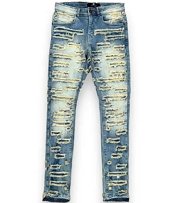 Focus Debris Stacked Denim