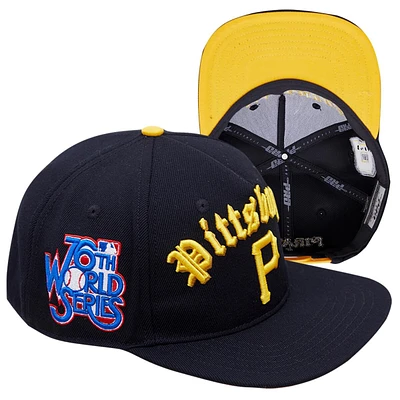 Pro Standard Pittsburgh Pirates Old English Snapback Hat (Black) LPP733710