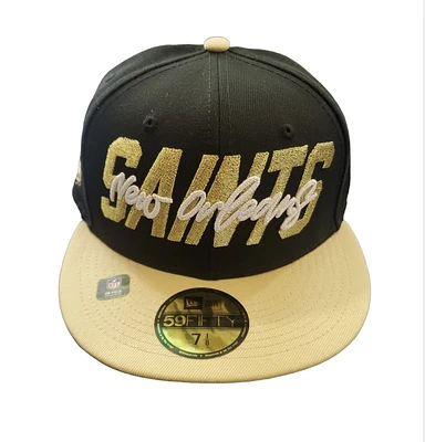 NEW ERA 59Fifty 'New Orleans Saints' Fitted (Black/Gold)