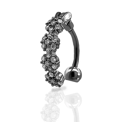 Precious Lantana Inverted Navel Barbell 14g