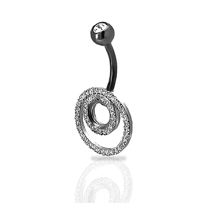 Dual Orbit Navel Barbell 14g