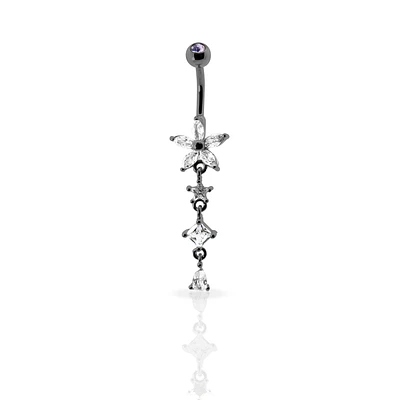 Pentas Flower Navel Dangle 14g