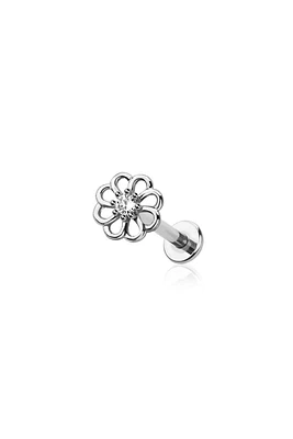 PREMIUM Claw-Set Crystal Cosmos Flower Flat Back 16g