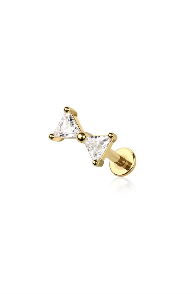 PREMIUM Crystal Bow-Tie Flat Back 16g