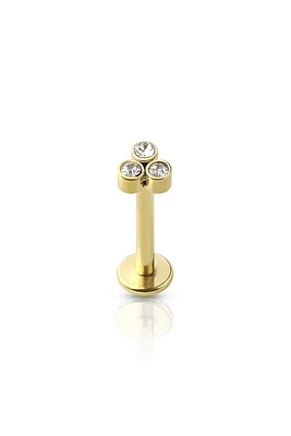 PREMIUM Triple Bezel-Set Crystal Cluster Flat Back 16g