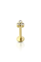 PREMIUM Triple Bezel-Set Crystal Cluster Flat Back 16g
