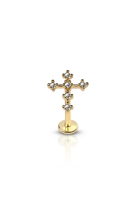 PREMIUM Crystal Cross Flat Back 16g