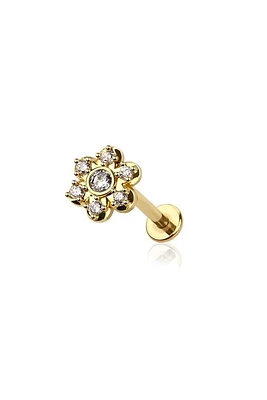 PREMIUM Rounded Claw-Set Crystal Flower Flat Back 16g