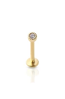 PREMIUM Studded Circle Crystal Flat Back 16g