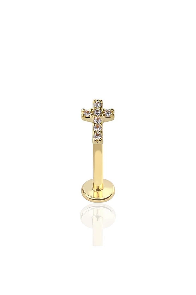 PREMIUM Traditional Crystal Cross Flat Back 16g