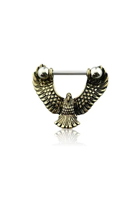 Vintage Eagle Nipple Barbell 14g