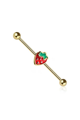 PREMIUM Strawberry Industrial Barbell 14g
