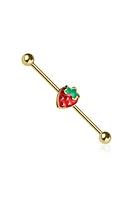 PREMIUM Strawberry Industrial Barbell 14g