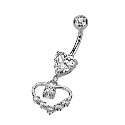PREMIUM Heart Crystal Base Dangle 14g