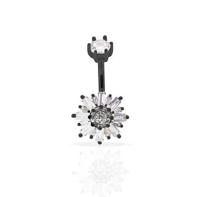 Fancy Flower Navel Barbell 14g
