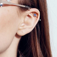 PREMIUM Opal Sun Industrial Barbell 14g
