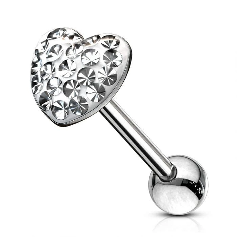Ferido Heart Straight Barbell 14g