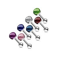 Sparkle Tongue Barbell 14g