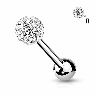 Internally Threaded Ferido Tongue Barbell 14g
