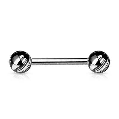 Swirl Straight Barbell 14g